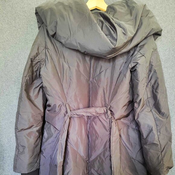 BCBGMaxAzria Size S Long Black Puffer Winter Coat - Picture 2 of 4